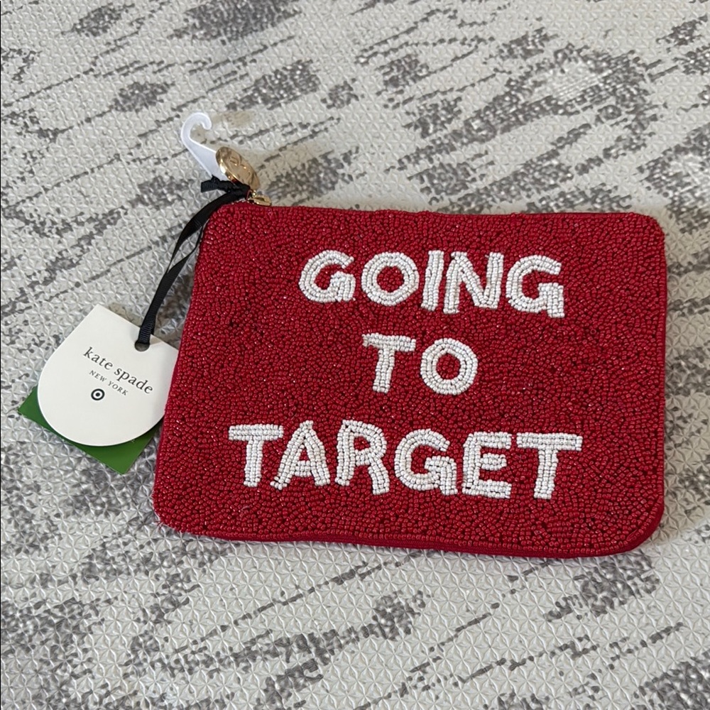 Kate Spade x Target beaded clutch “going to Target”